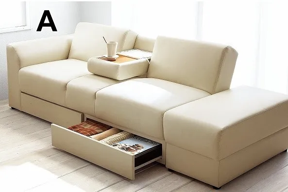 Multifunction sofa foldable bed bedroom furniture sofa cum bed designs low to floor,with storage and ottoma