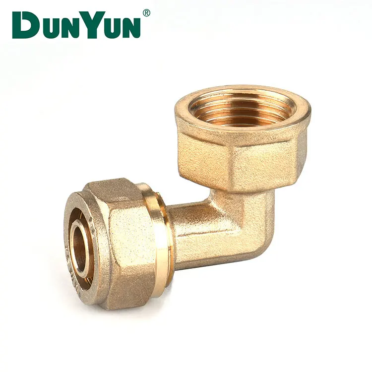 90 Degree Elbow Brass pipe fitting pex for PEX heating Pipe