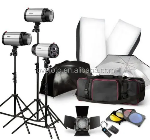 Godox 750W 250DI Flash Kit Photography Photo Lighting Studio Strobe Light set 3 x 250W Original Godox