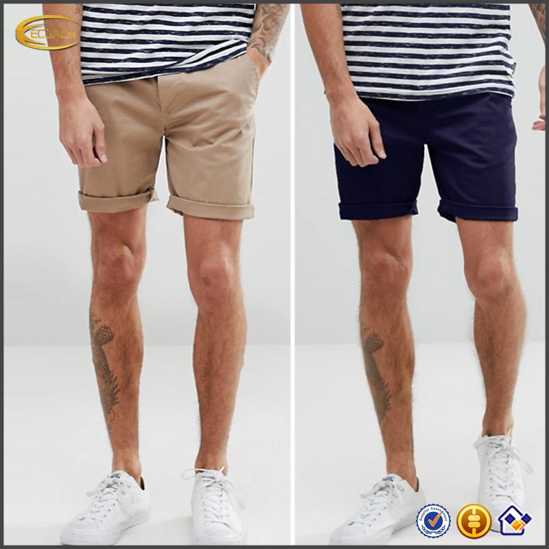 Ecoach New arrival OEM Custom design slim fit khaki short shorts high quality woven men casual cotton shorts mens