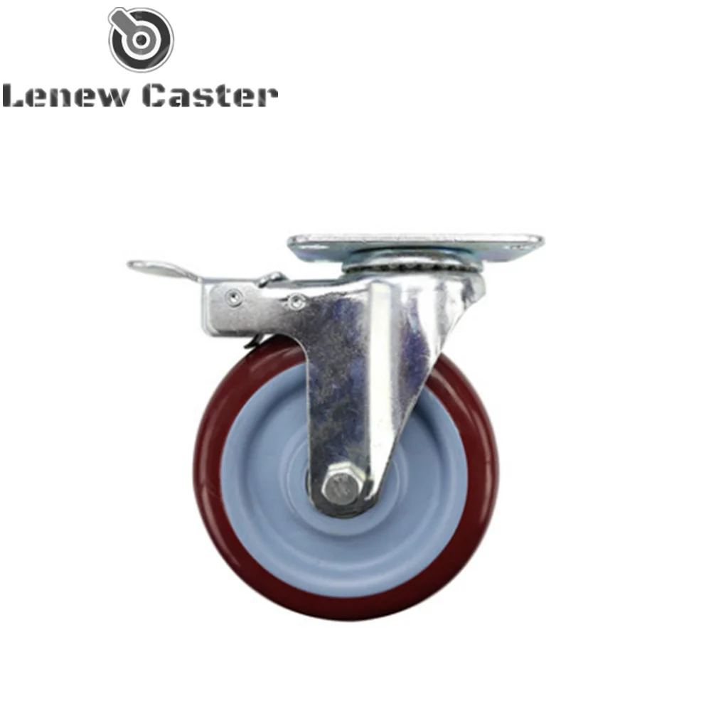 Medium duty pu wheel caster
