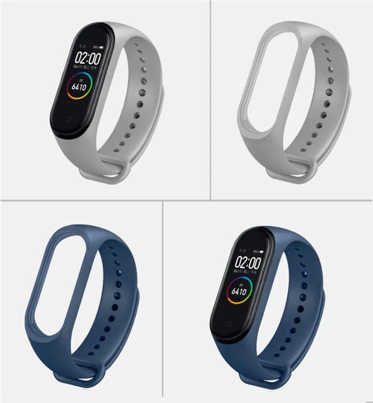 Wrist Band For Xiaomi Mi Band 4 Watch Strap Replacement Bracelet For Miband 4 Silicone Sports Wrist Strap For Mi Band 3/4
