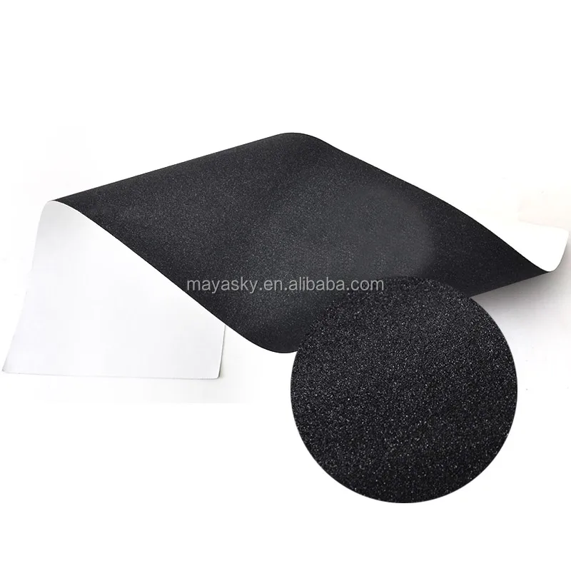 Wholesale black 33x9 Inch 80AB anti slip custom designs stickers grip tape for skateboards