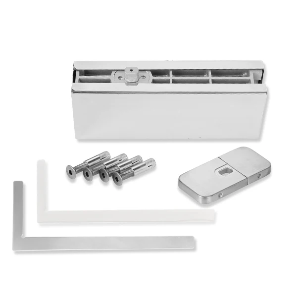 HPF-100 Glass Door Hardware Hydraulic Patch  Fittings Non-digging Floor Spring Hinge