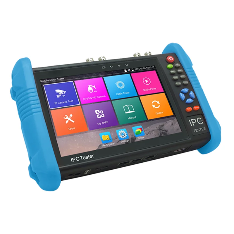 7 дюймов видеонаблюдения Hd cvi tvi/ahd Ipc Cvbs Тест камеры для контроля уровня сахара в крови с системой Android Poe и поиск кабеля