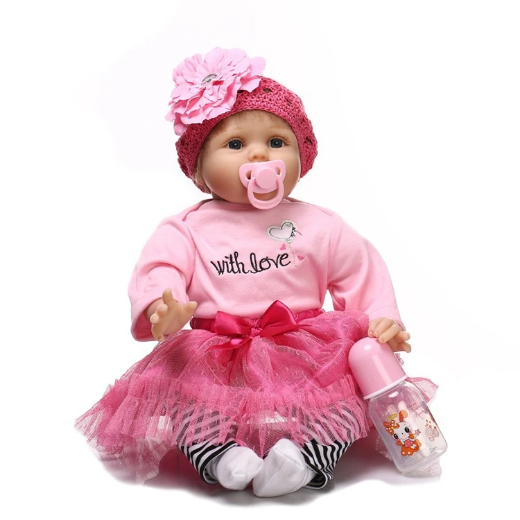 NPK reborn doll with soft real gentle touch handmade  doll silicone vinyl lifelike baby Christmas Gift sweet baby