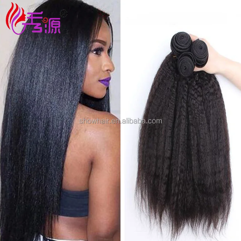 Raw Unprocessed Virgin Peruvian Hair Weave Bundles afro Yaki Hair Kinky Straight Human Hair