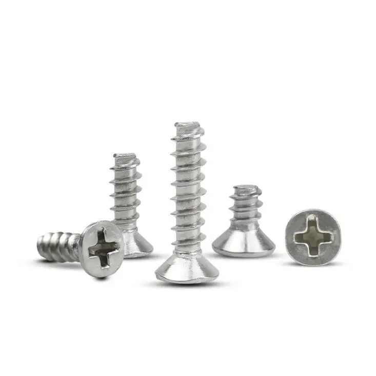 304 stainless steel KB/FB sunk head flat tail, self-tapping screw, flat-end flat end screw micro M1-M1.7 M2-M2.6 M3-M4