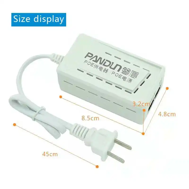 Разветвитель POE для камеры видеонаблюдения, блок питания, 15 В/24 В/48 В