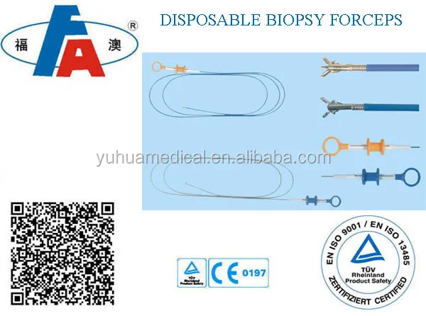 1.8mm flexible disposable biopsy forceps with needle for flexible laryngoscope