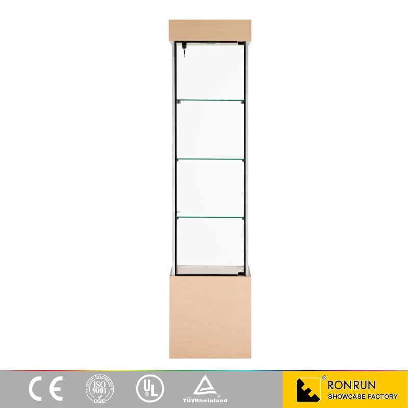 RCD0862 glass jewelry display tower showcase for store design