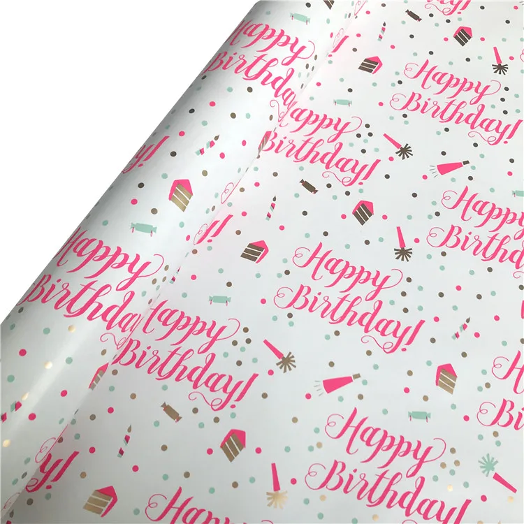 
Wholesale Ink Color Flower Foil Wrapping Paper Double Sided Paper Clothing Wrapping Papers 