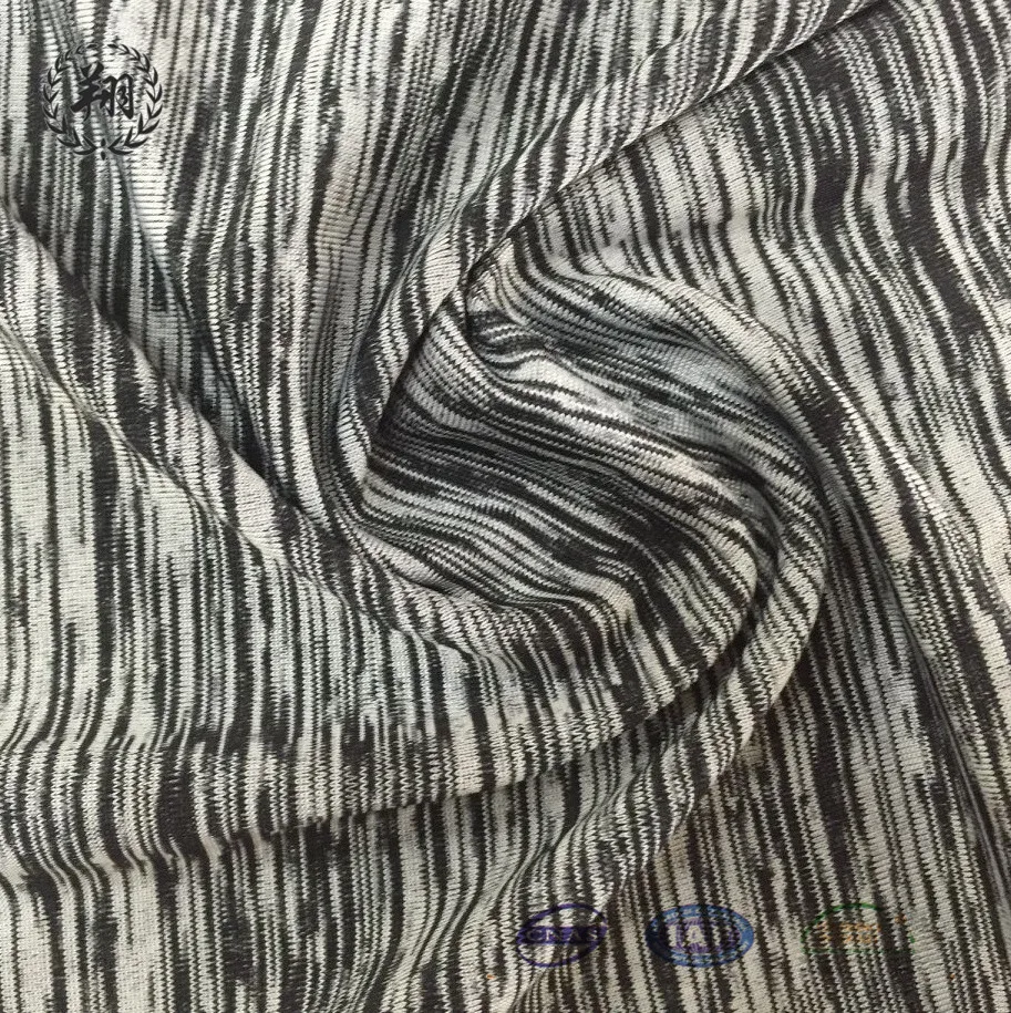 nylon polyester spandex blended fabric mixed lycra marble effect suit for sportswear yoga pant crop top fabric