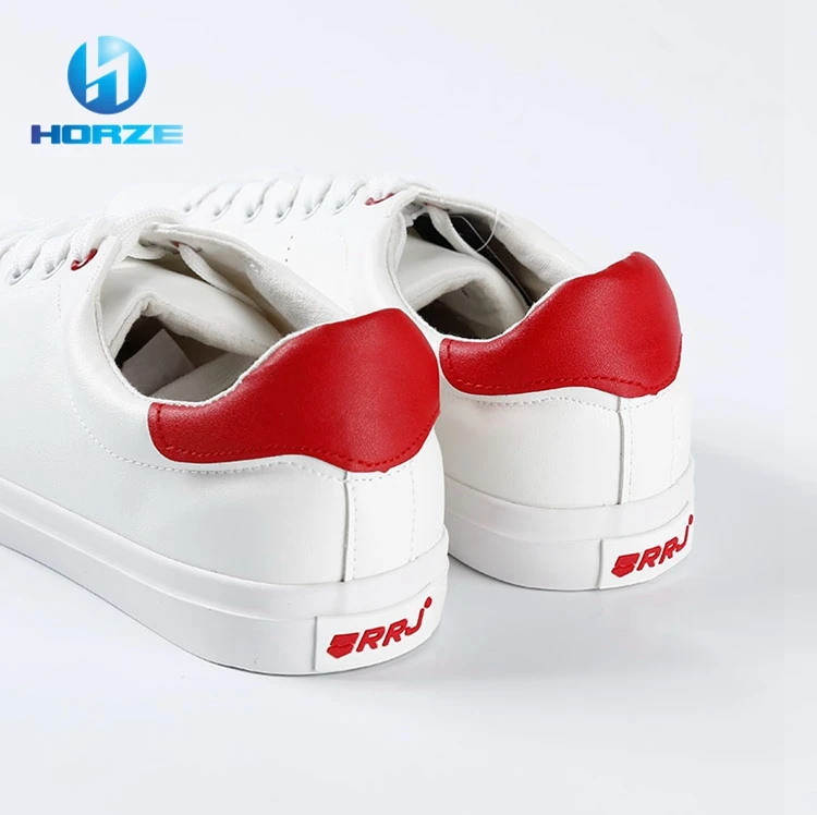 2021 Men Casual Shoes Fashion Blank White PU School Shoes