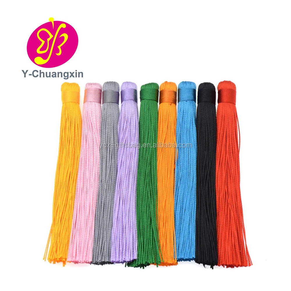 Customized new products Colorful rayon silk tassel for jewelry