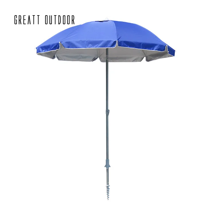 New Arrival Standard Size Luxury Quality  Advertising Parasol Air Vented Umbrella Outdoor Beach Umbrella with Logo