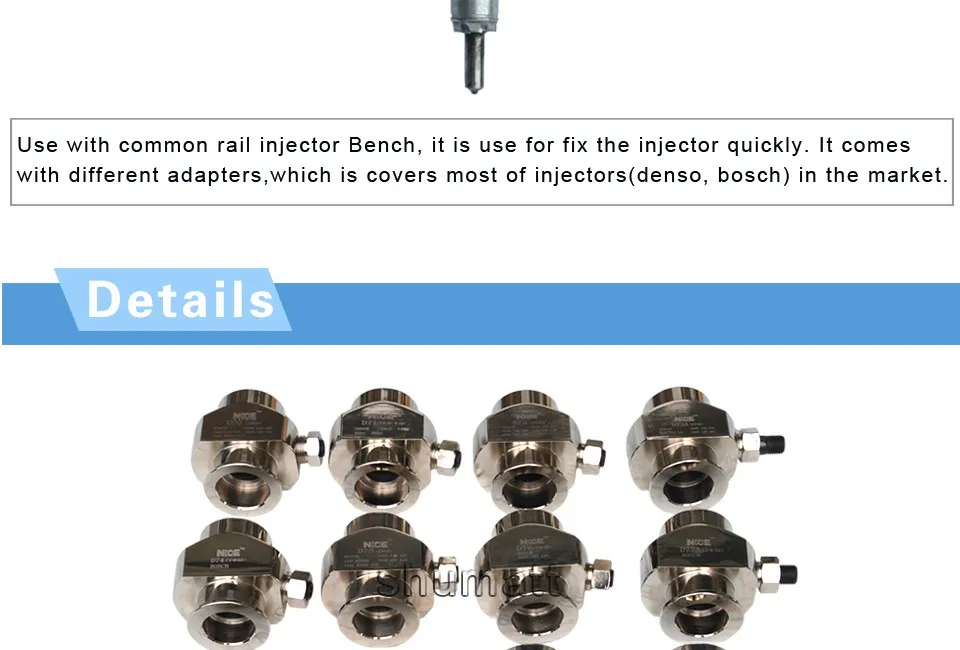 2016 new 12pcs Tool Kits Common Rail Diesel Truck Injector Adapter Holder