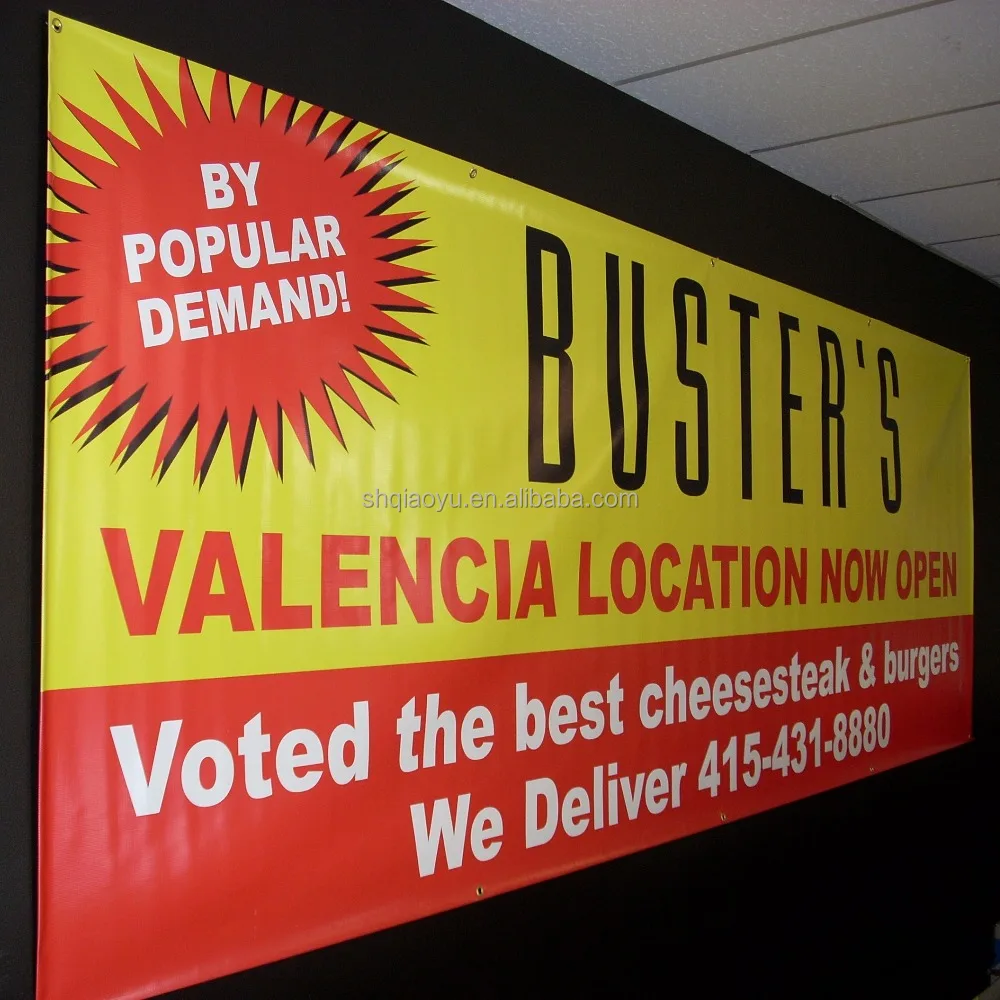 Eco Solvent Custom PVC Fllex Vinyl Banner Printing Fast Delivery Service