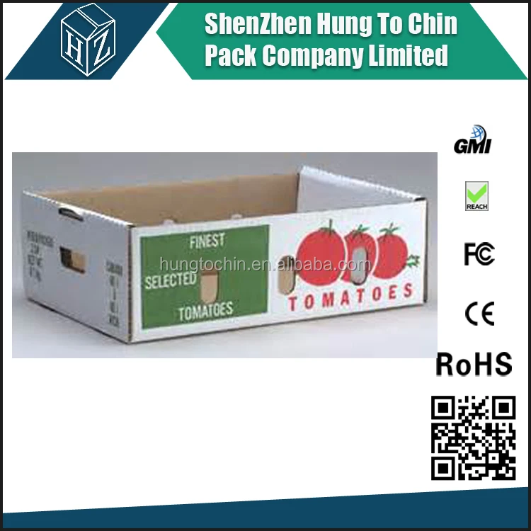 EB Flute 4mm thickness Corrugated boxes for tomato packaging