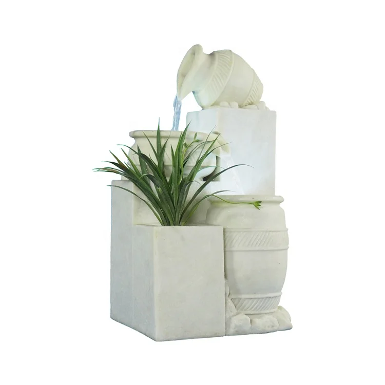 Chinese Sandstone Indoor Water Fountains LED Light