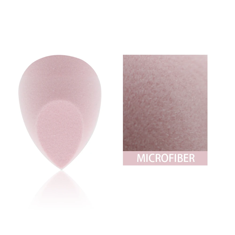 
2020 Dual Layer Latex Free Microfiber Micro Fiber Velvet Flocking Power Powder Puff Make Up Face Blending Makeup Sponge 
