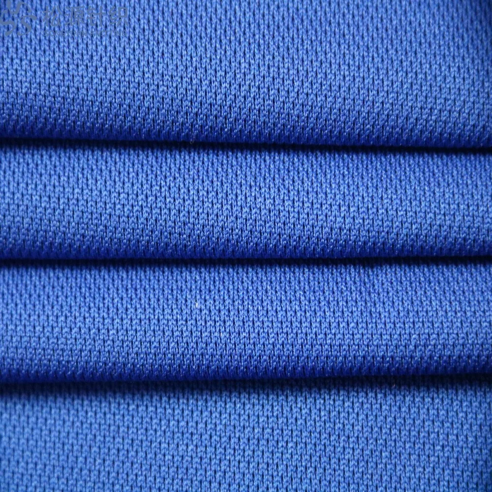 100% Polyester weft knitting dry fit jersey golf polo shirt sport fabric