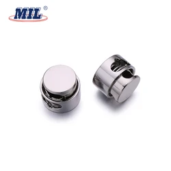 High Quality Round Metal Adjustable Spring Cord Lock Stopper For Clothes