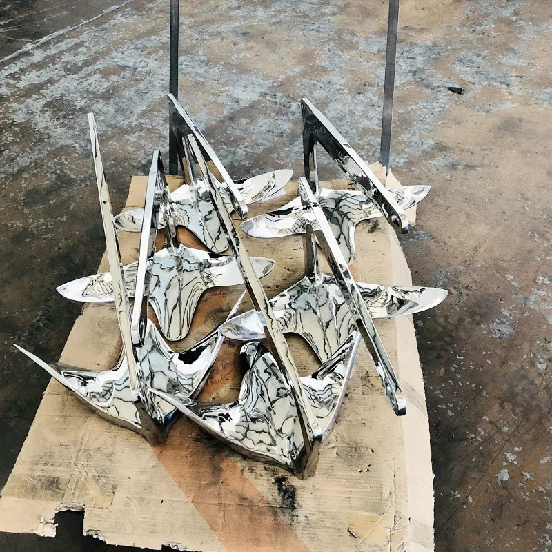 316 Stainless Steel Marine Bruce Anchor 20KG with polishing