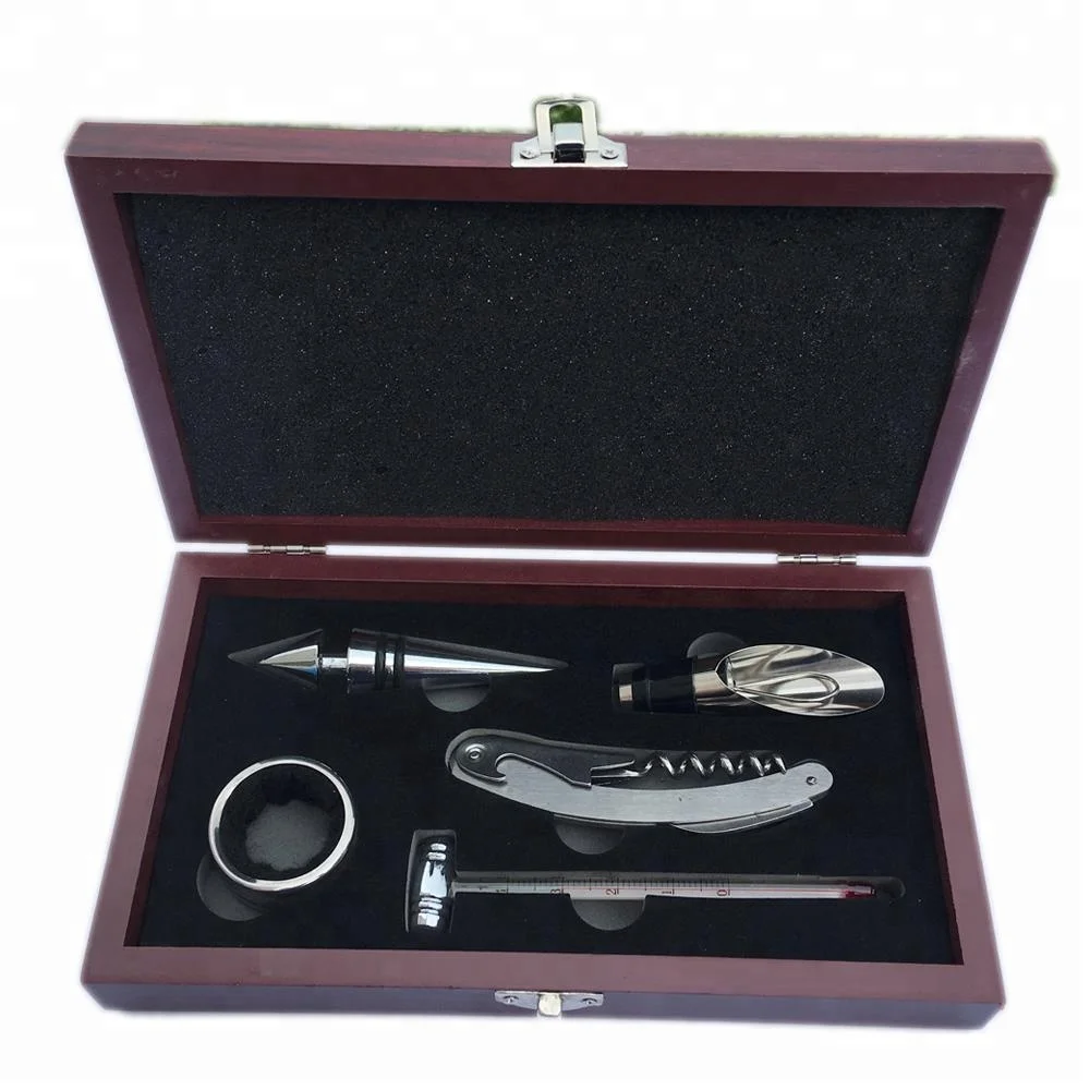 The opener wine tool gift set with wooden box