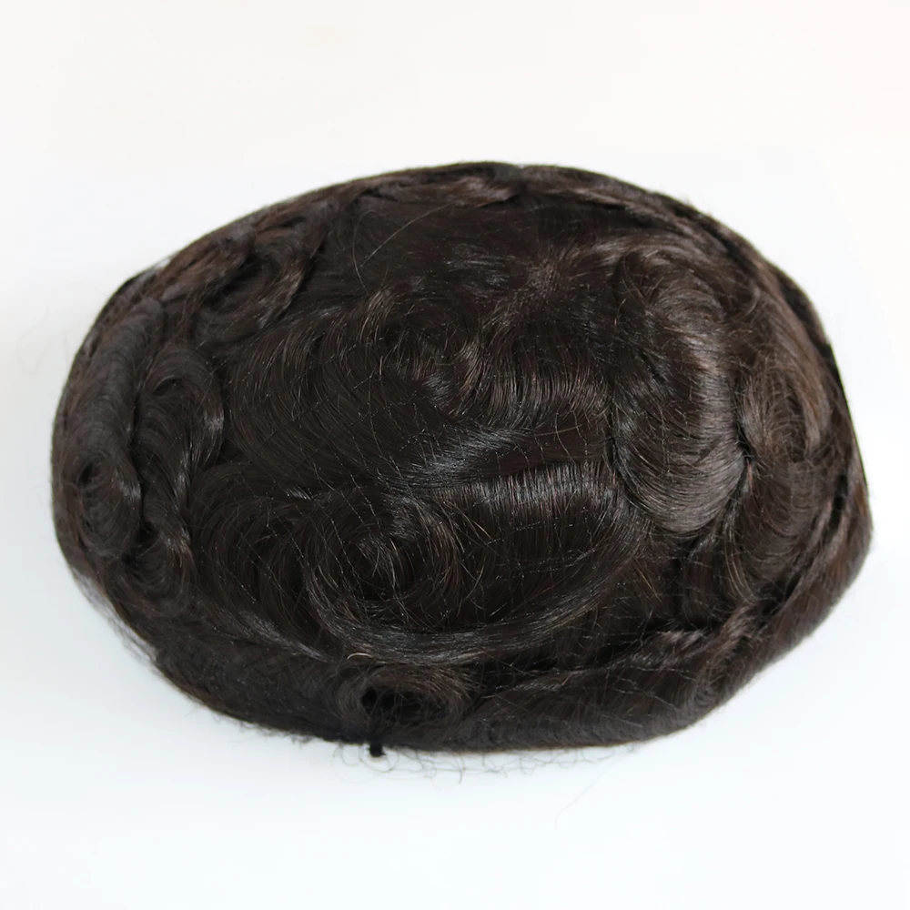 
High quality 100% human hair stock French lace/Swiss Lace toupee,hair replacement,hair systems 