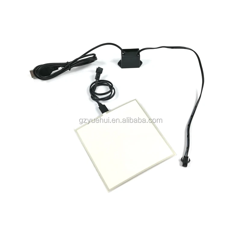 6 Colors Choice 10*10cm EL Panel with DC-5V Steady on Inverter EL Backlight EL Sheet Cuttable Car Flashing Panel Tape