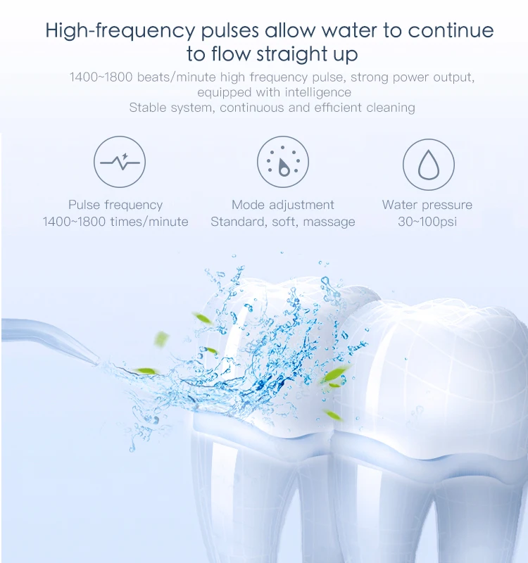 Электрический массажер, Стоматологический Ирригатор, резинка, мягкий очиститель воды