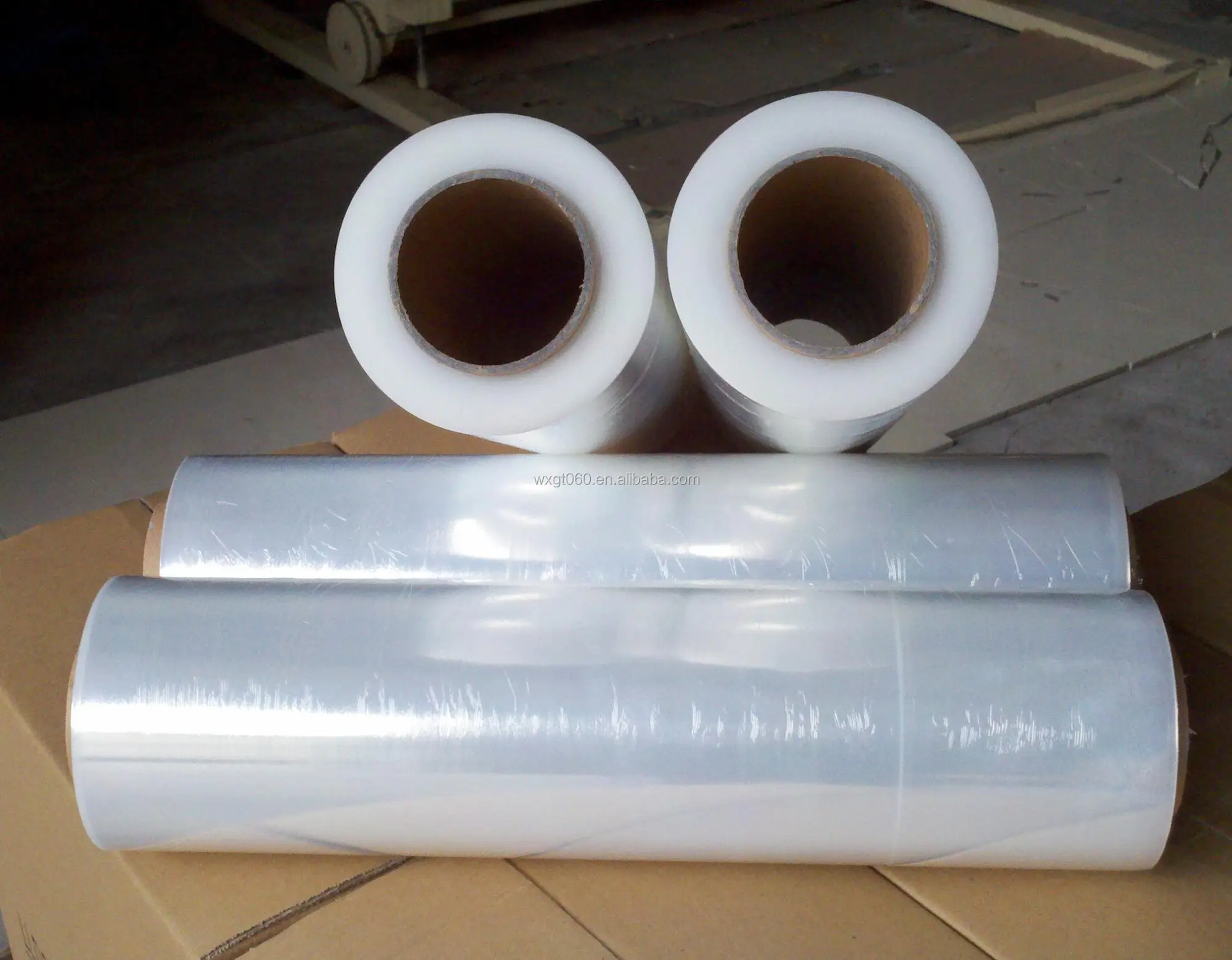 
HDPE/LDPE/LLDPE hand strech film handy wrap stretch film JUMBO ROLL 