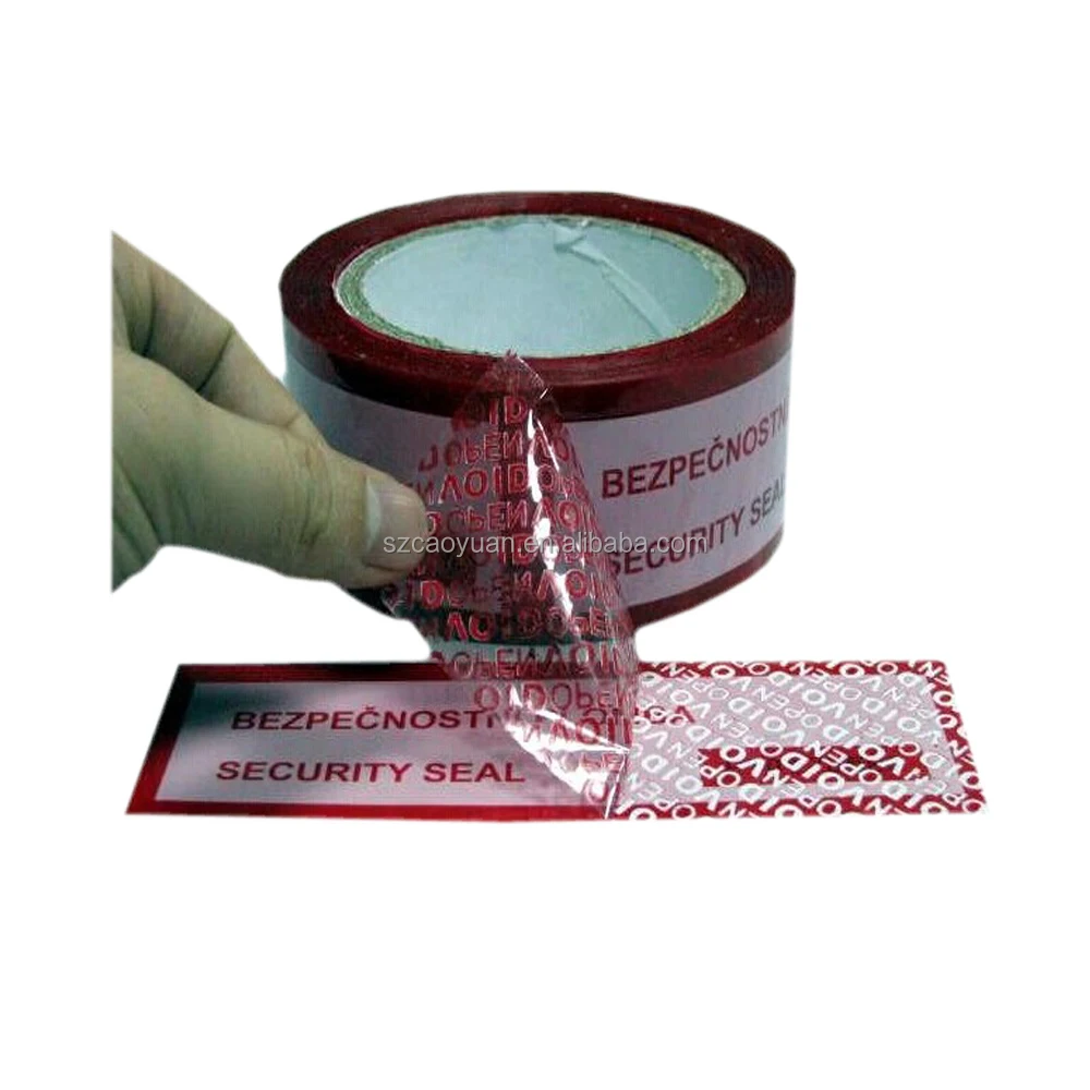 Vinyl anti-fake anti-countefeit label security code sticker VOID labels