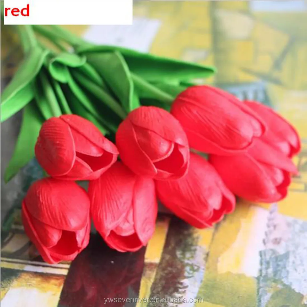 high-quality simulation flowers high simulation artificial Tulipa gesneriana tulip