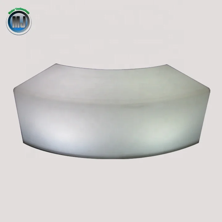 Outdoor Battery Power Remote Control16 Colors Changing Illuminated Curved LED Bar Stool