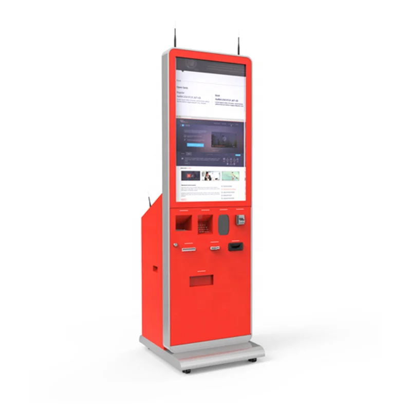 43 Inch ITL Bill Acceptor Android Payment Terminal / Cash Kiosk With Multi-functions