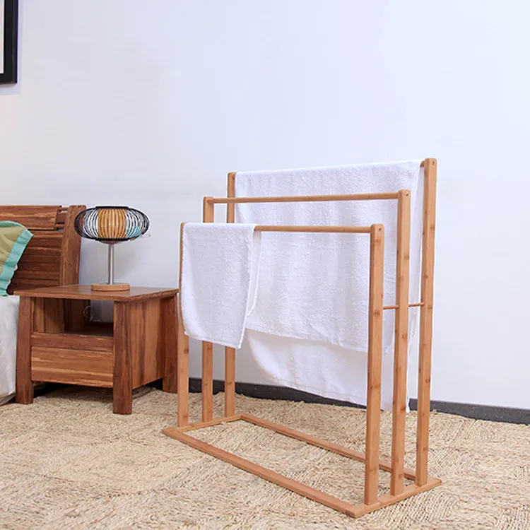 
classic design removable cheap custom bamboo ladder towel rack/towel shelf/stand hanger 