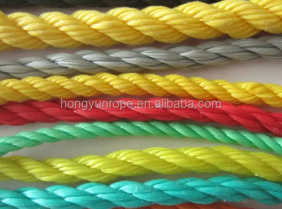 low price recycled PE 3 strands twisted rope