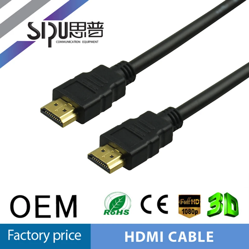 SIPU высокоскоростной черный поддержка 3D ethernet данных ccs 4 К 1.4 В hdmi кабель