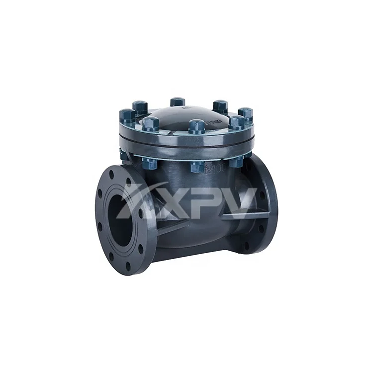 Long Life Industrial Plastic UPVC Manual Valve Pipe Wafer Non Return Swing Type Check Valve