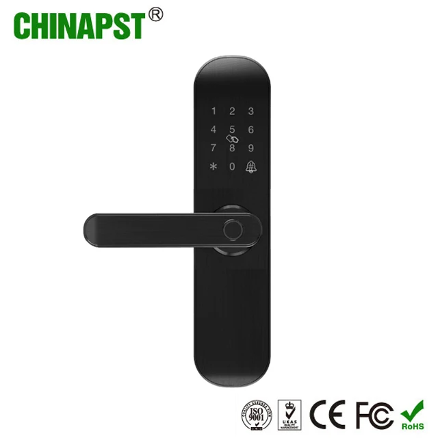 2023 горячая Распродажа домашней безопасности беспроводной Wi-Fi Tuya Smart дверной замок со сканером отпечатка пальцев PST-E202