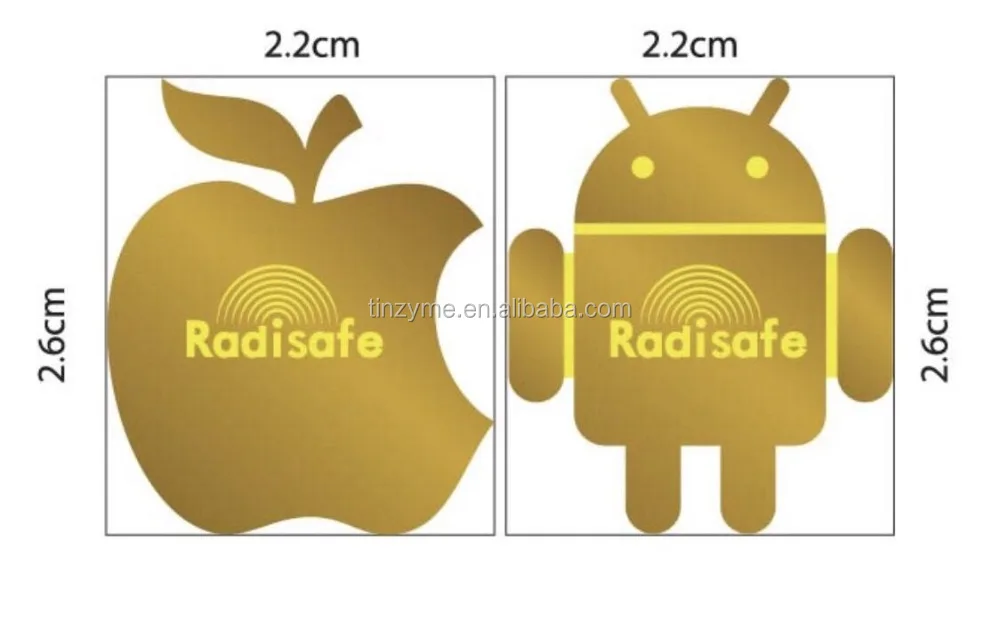 
2017hot wholes 24kgold anti radiation sticker for mobile phone ,energy sticker , ion stikcer 