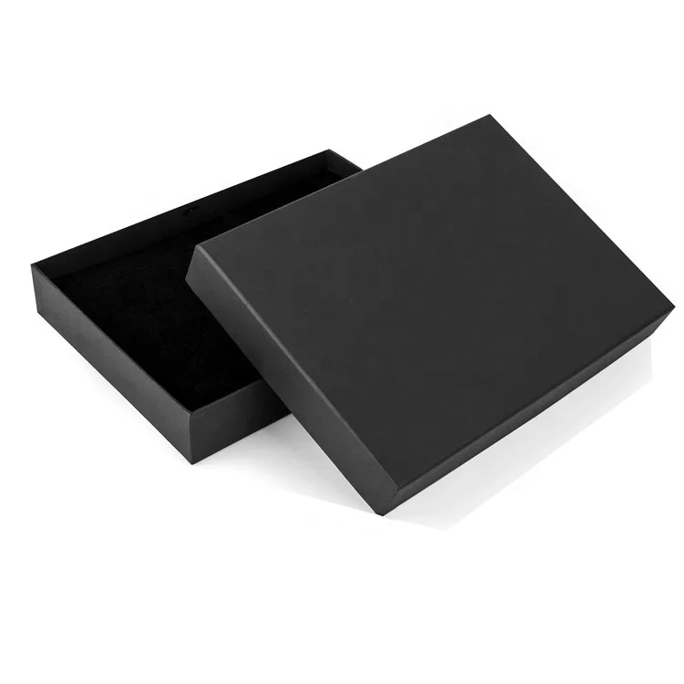 Custom Logo Matte Black Cardboard Packaging Boxes A4 Paper Boxes
