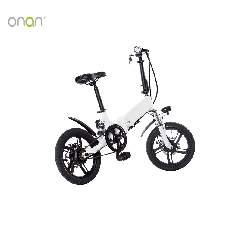 ONAN  Chinese 250W 36V 5.2AH Brushless Aluminum Alloy Mini Folding Electric Bike