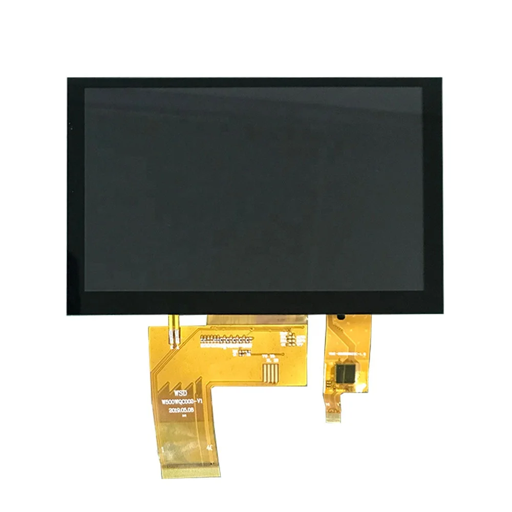 5 дюймов 800*480 RGB интерфейс мобильный Графический программируемый IPS полный угол обзора горизонтальный tft ЖК-дисплей с емкостным