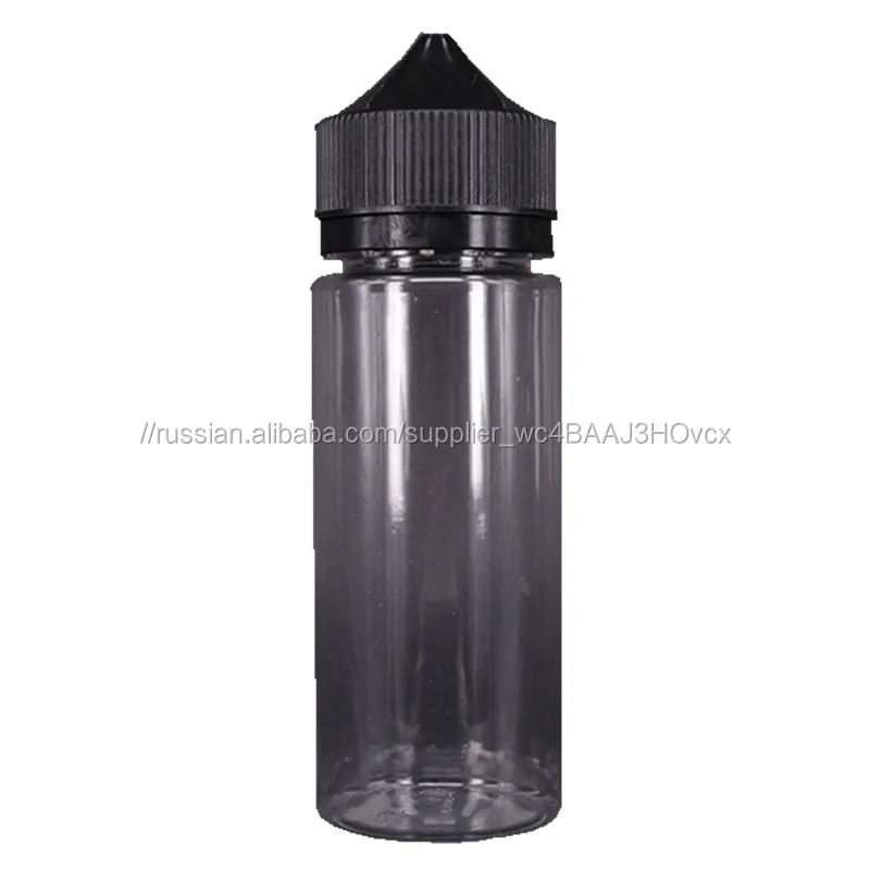 100 мл прозрачный черный пластик e жидкая бутылка пустой e сок бутылка с защита от детей крышка