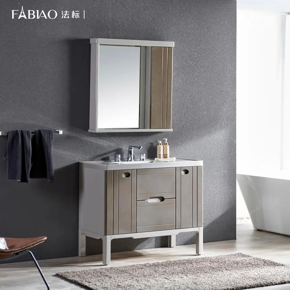 Simple Modern Acrylic Basin Pearl Color Bathroom PVC Furniture Scheme