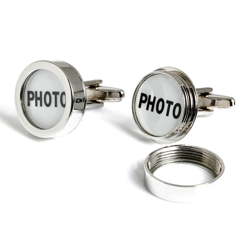 Blank photo cufflinks gift design cufflinks