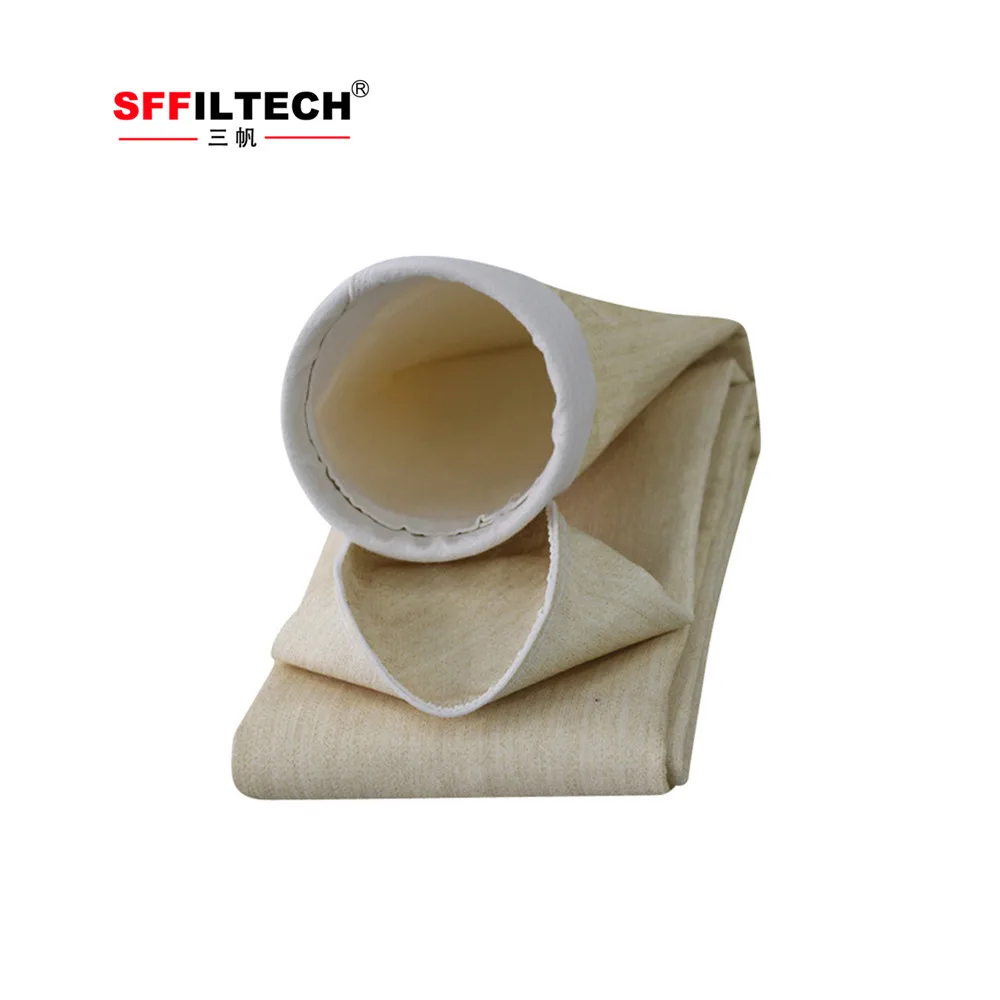 Polyester p84 pps fiberglass dust collector bags nomex Aramid filter socks